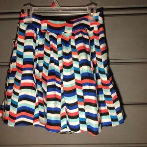 Pink, black, blue, and white skirt